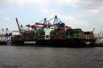 EVER SHINE am 20.08.2009 bei Hamburg Hhe Container Terminal Burchardkai