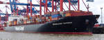 DÜSSELDORF EXPRESS aufgenommen am 14. August 2014 bei Bremerhaven Höhe Container Terminal Eurogate