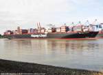 NEW YORK EXPRESS aufgenommen bei Hamburg Hhe Container Terminal Altenwerder am 13.08.2015