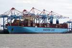 MANCHESTER MAERSK aufgenommen am 20.07.2019 bei Bremerhaven Höhe Container Terminal NTB