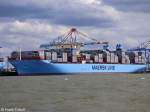 MARIBO MAERSK aufgenommen am 10.08.2014 bei Bremerhaven Höhe Container Terminal NTB 