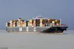 MSC LAUREN aufgenommen am 07.08.2011 bei Cuxhaven H�he Steubenh�ft
