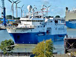 GEO BARENTS aufgenommen am 31. Juli 2015 im Hafen von Bremerhaven