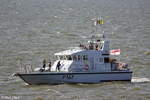 HMS EXPLOIT aufgenommen am 27.07.19 bei Cuxhaven Höhe Steubenhöft