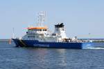 Das K�stenwachtschiff Eschwege aufgenommen bei Rostock H�he Warnem�nde am 14.07.10