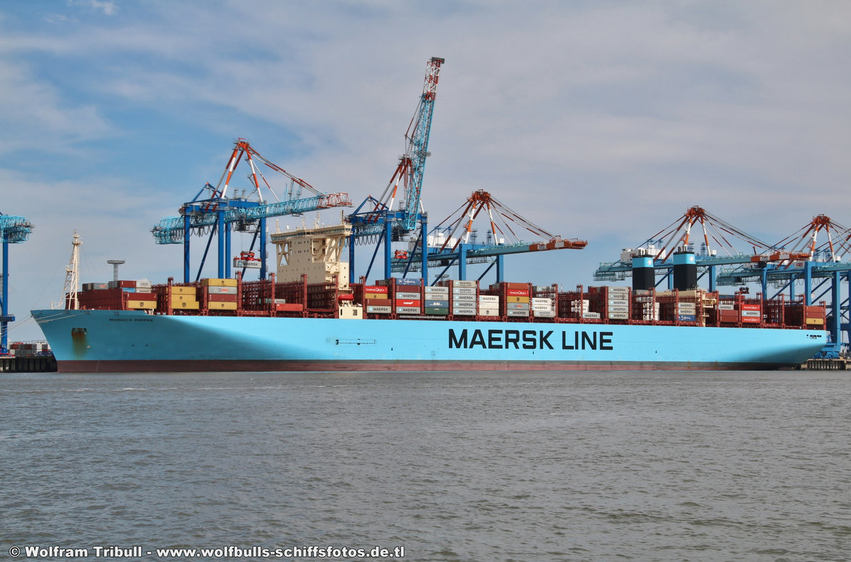MONACO MAERSK am 01.08.2018 bei Bremehaven Höhe Container Terminal NTB