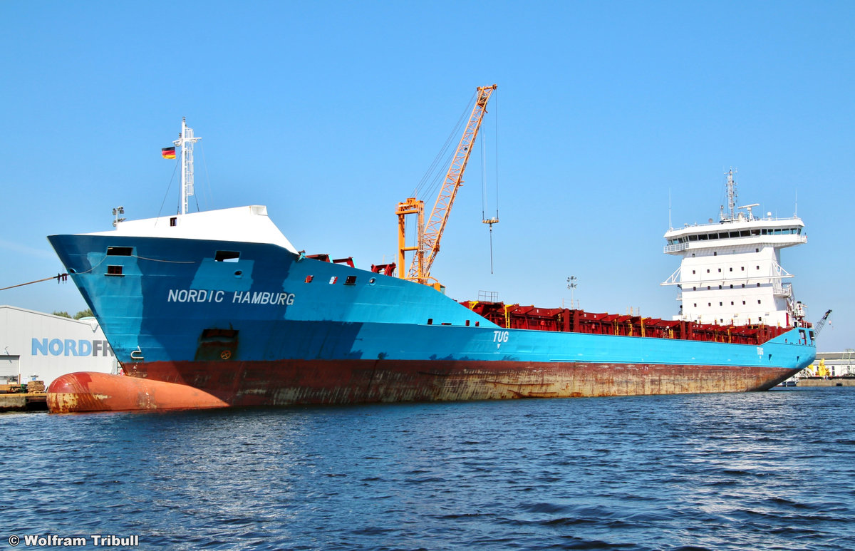 NORDIC HAMBURG aufgenommen am 23. Juli 2018 im Hafen von Wilhelmshaven