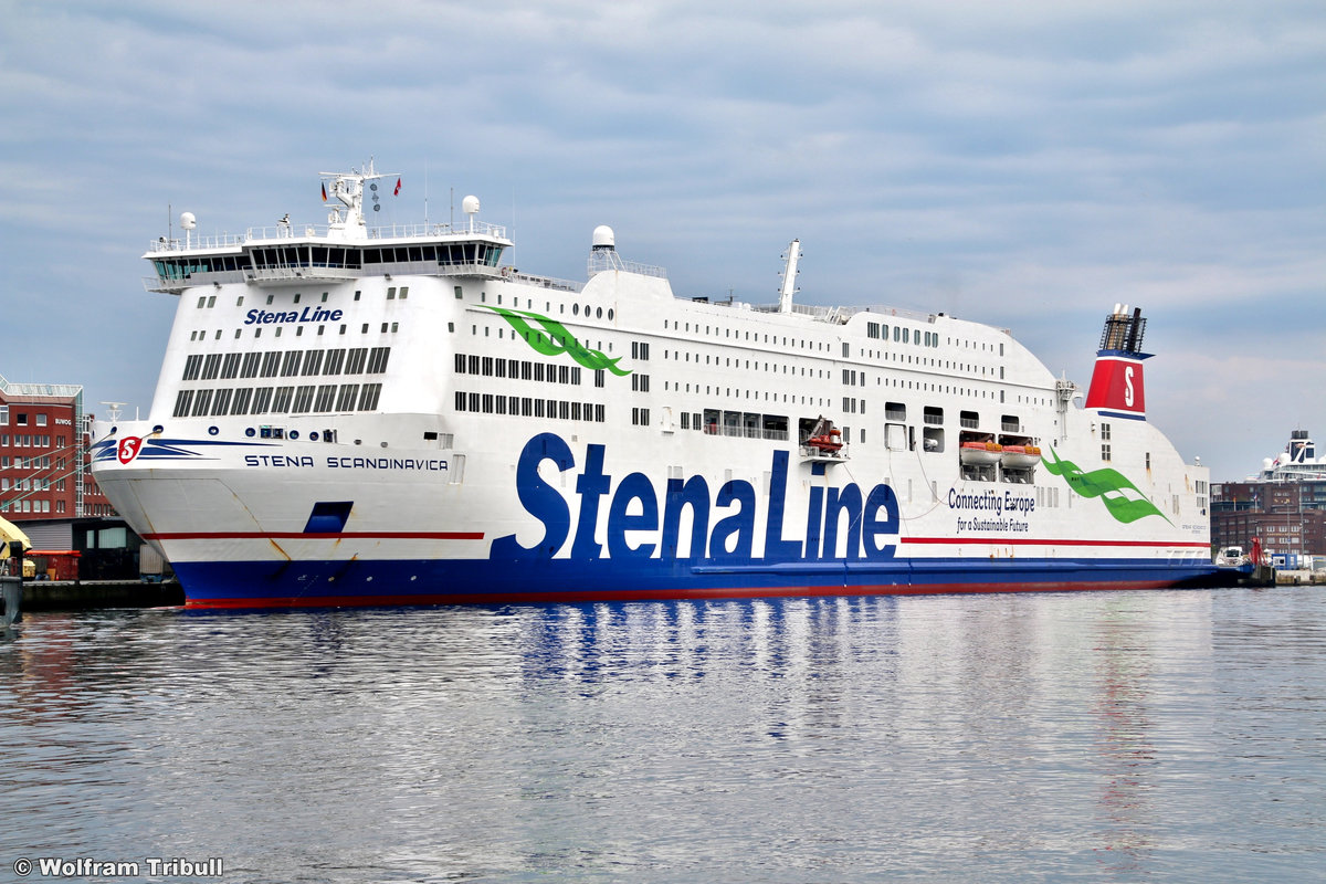 STENA SCANDINAVICA aufgenommen am 31. Juli 2019 bei Kiel Höhe Cruise Terminal Schwedenkai