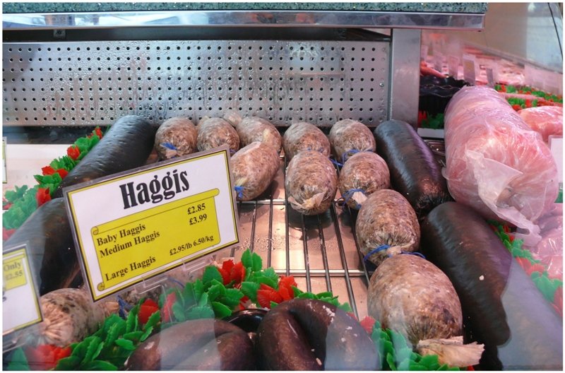 Haggis, gem�ss schottischen Angaben eine Landesspezialit�t, gem�ss unserem Gaumen aber etwas vom Schrecklichsten. (04.08.2008)