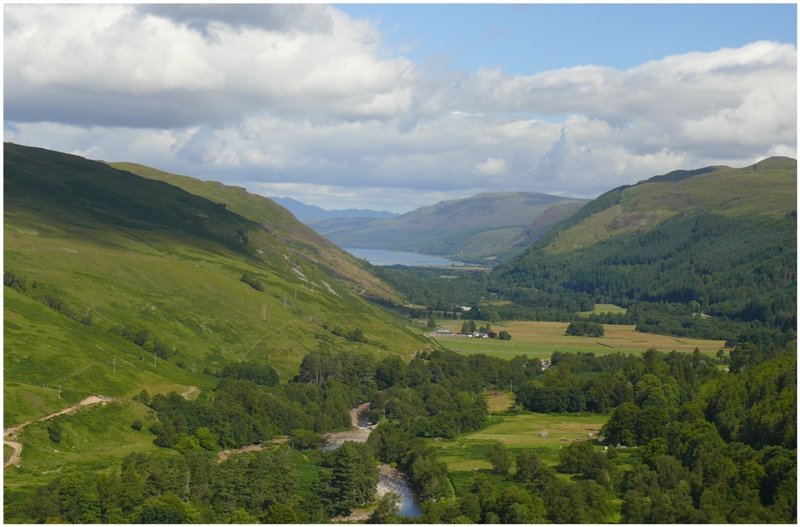Nach den Falls of Measach mit Blick Richtung Loch Broom. (06.08.2008)