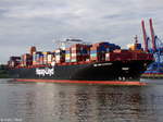 NEW YORK EXPRESS aufgenommen bei Hamburg Höhe Container Terminal Altenwerder am 13.08.2015
