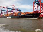 STUTTGART EXPRESS aufgenommen am 10.08.2014 bei Bremerhaven Hhe Container Terminal Eurogate