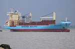 Maersk Flensburg aufgenommen am 12.07.2010 bei Bremerhaven Höhe Nordschleuse