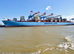 MARIT MAERSK am 06.08.2016 bei Bremerhaven Höhe Container Terminal NTB