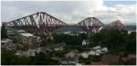 Eisenbahnbr�cke �ber den Firth of Forth gesehen von North Queensferry aus.