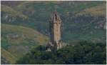 Der 70m hohe Turm des Wallace Monument in Stirling erinnert an eine Schlacht der Schotten gegen die verhassten Engl�nder im 15.Jahrhundert. (10.08.2008)