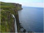 Wasserfall am Kill Rock, einer Steilk�ste im Norden der Isle of Skye.