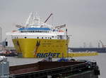 BIGLIFT BARENTSZ aufgenommen am 13.07.2019 im Hafen Von Bremerhaven